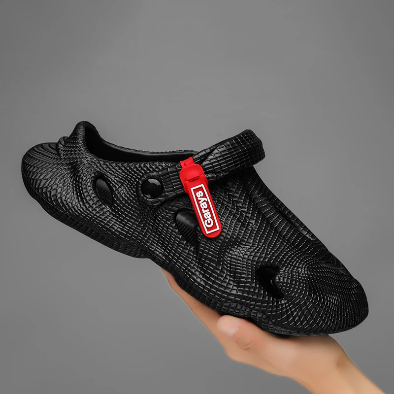 Men's summer new coconut hole shoes wear bag head casual sports sandals anti-skid beach wading sandals