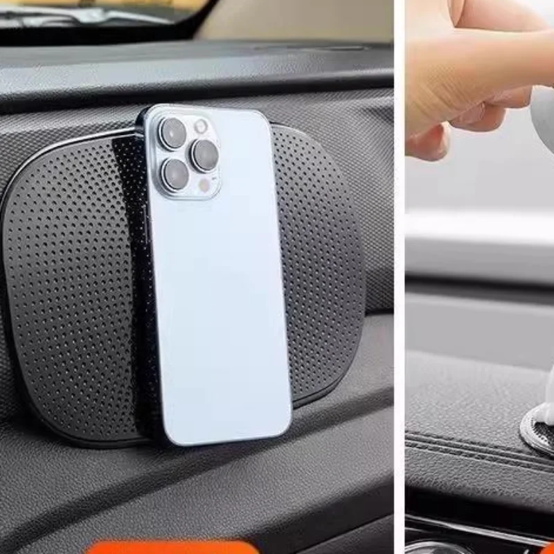 1Pcs Car Non-Slip Mat Magic Anti-Slip Slide-Proof Pad Dashboard Sticky Dash Adhesive Cell Phone Mobile Holder Black Silicone