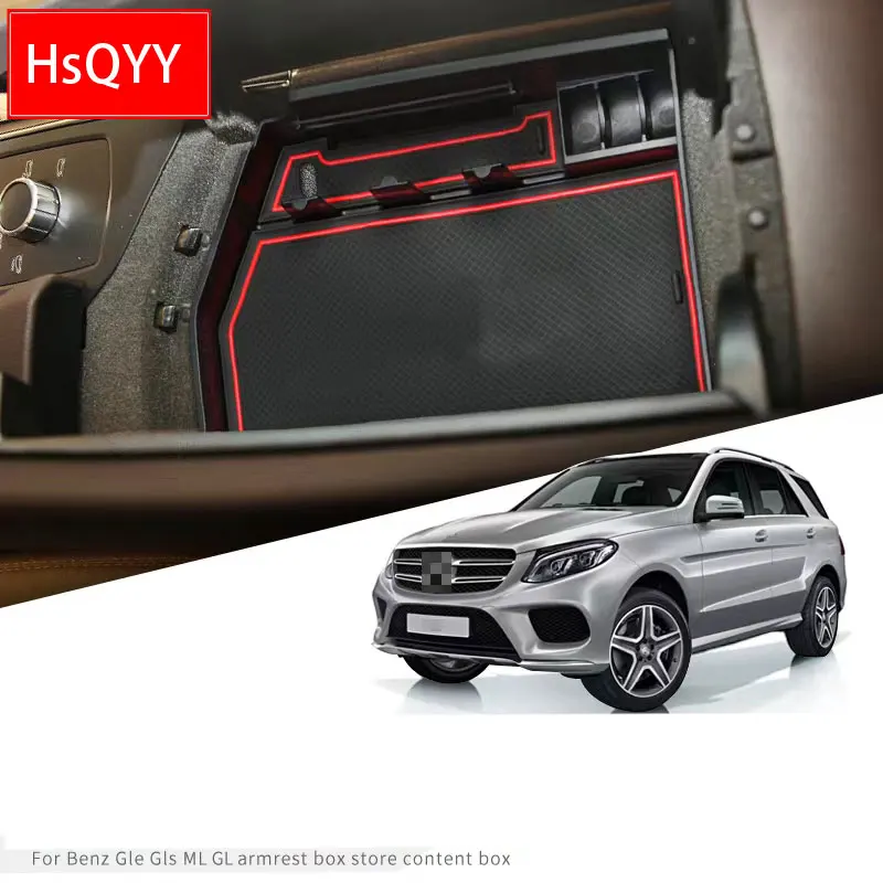 

For Mercedes Benz ML320 350 2012 GLE W166 coupe c292 350d GL450 x166 GLS Central Armrest Storage Box Container Tray Organizer