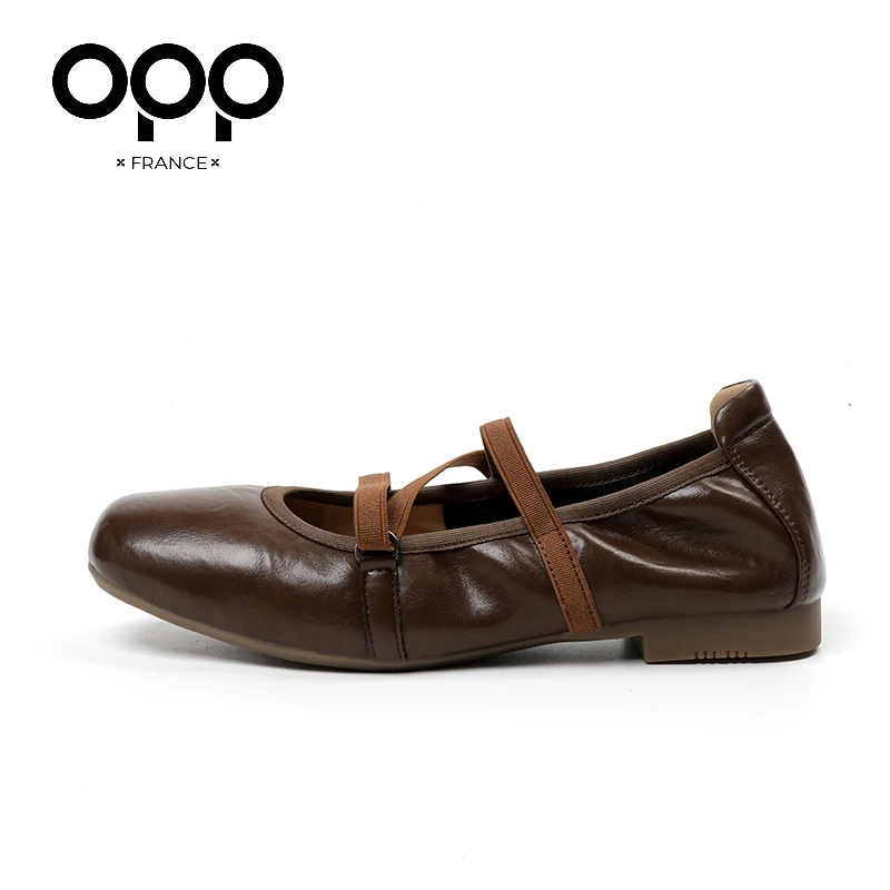 OPP Women spring Mary Janes Shoes Daily lady shoes Comfortable loafers Shoes Luxury Design shallow Shoes