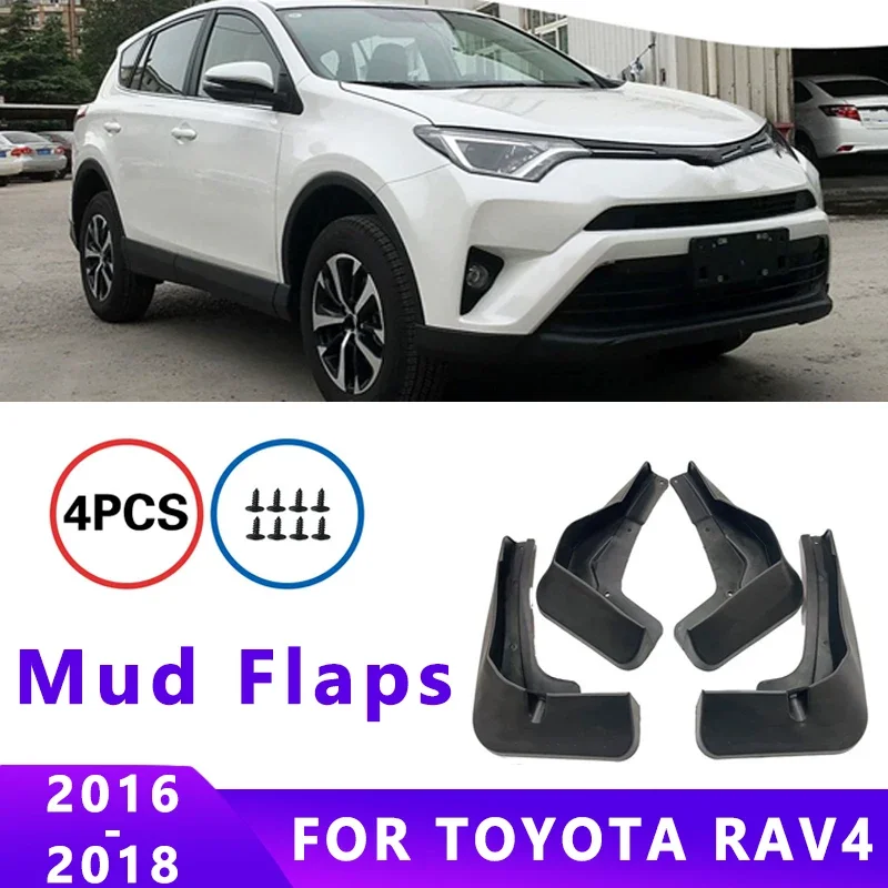 

Mud Flaps Fit for TOYOTA RAV4 2016-2018 Mudguards Tire Fenders Splash Proof Accessories Wheel Guards 4ps