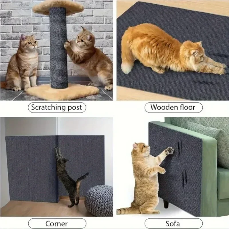 Karpet Berperekat Dapat Dipangkas Papan Goresan Kucing Sofa Anti Goresan Kucing Diy Papan Goresan Kucing Sofa Pelindung Cakar Pertajam