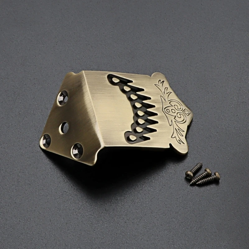 Mandolin Tailpiece Replacement Part for 8 String Mandolin, Mandolin Guitar Tailpiece Musical Instrument Part with Screws