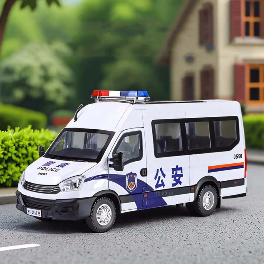 

1:24 литой под давлением сплав YiWeiKe QiaoZhiBaDun, модели полицейских машин, игрушки, световой звук, транспортные средства, резиновые шины, автомобильные игрушки для детей, праздничные подарки