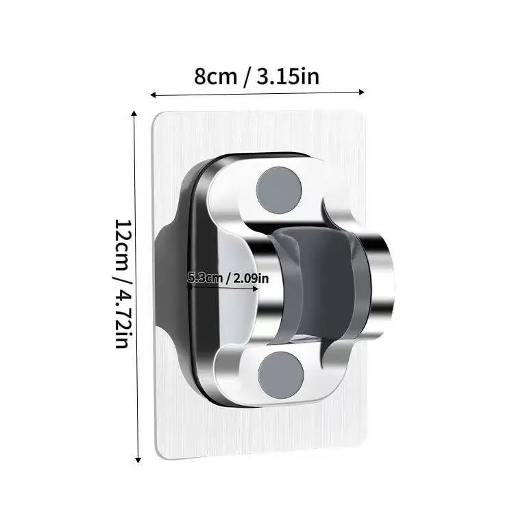 Punch-Free Shower Head Bracket, Fits All Kinds of Shower Heads, Universal for Shower Sprays & Toilet Bidets