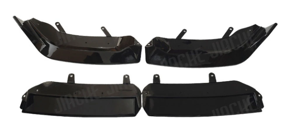 Carbon Look Front Bumper Lip Spoiler Front Lip Chin Apron Diffuser Bodykit For BMW 5 Serise G60 G68 M Sport 2024+ ABS Bodykits