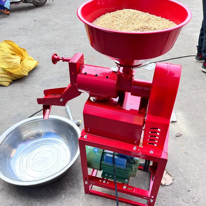 Fully automatic small agricultural rice milling and polishing machine, 2.2KW motor, 150-180 kg/h