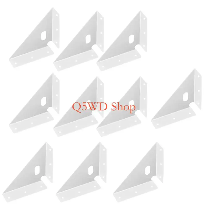 Q5WD 10Pcs Practical Corner Brackets for Indoor and Outdoor Structure Support