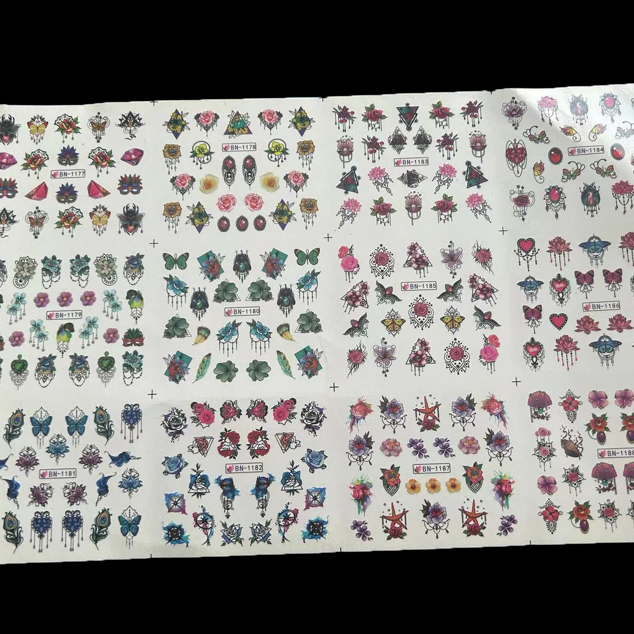 2 Stuks Nagellak Sticker Nail Art Stickers Wraps