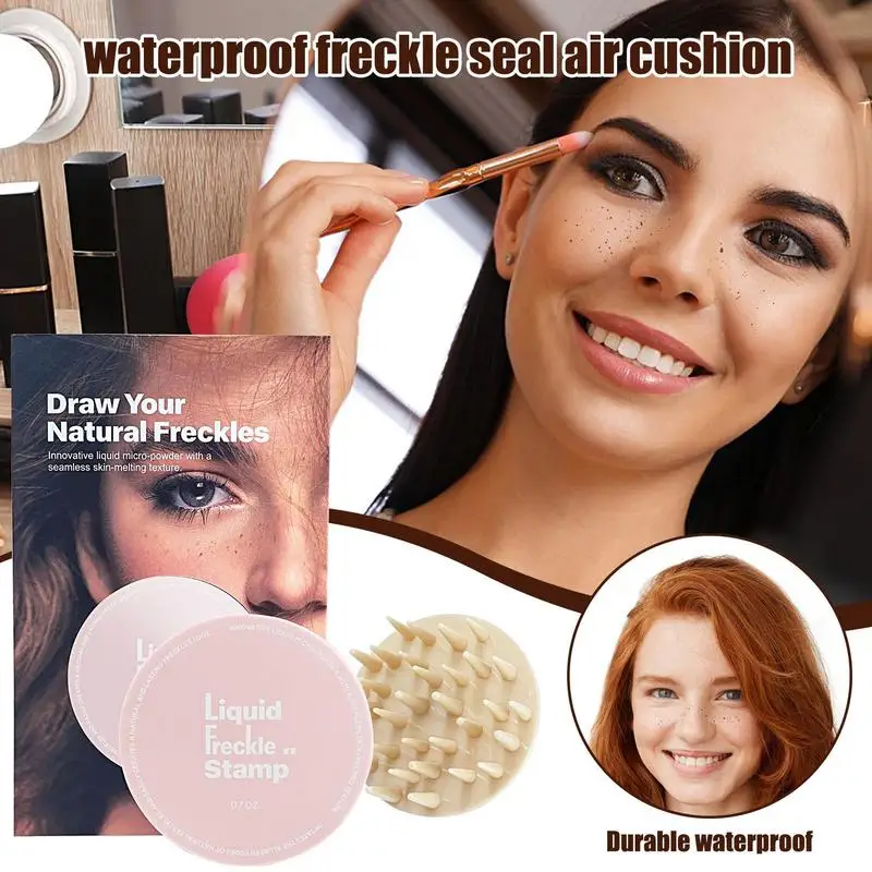 Waterproof Freckles Stamp Simulation Air Cushion Freckles Stamp Tool Freckles Makeup Natural Liquid Long Lasting For Women