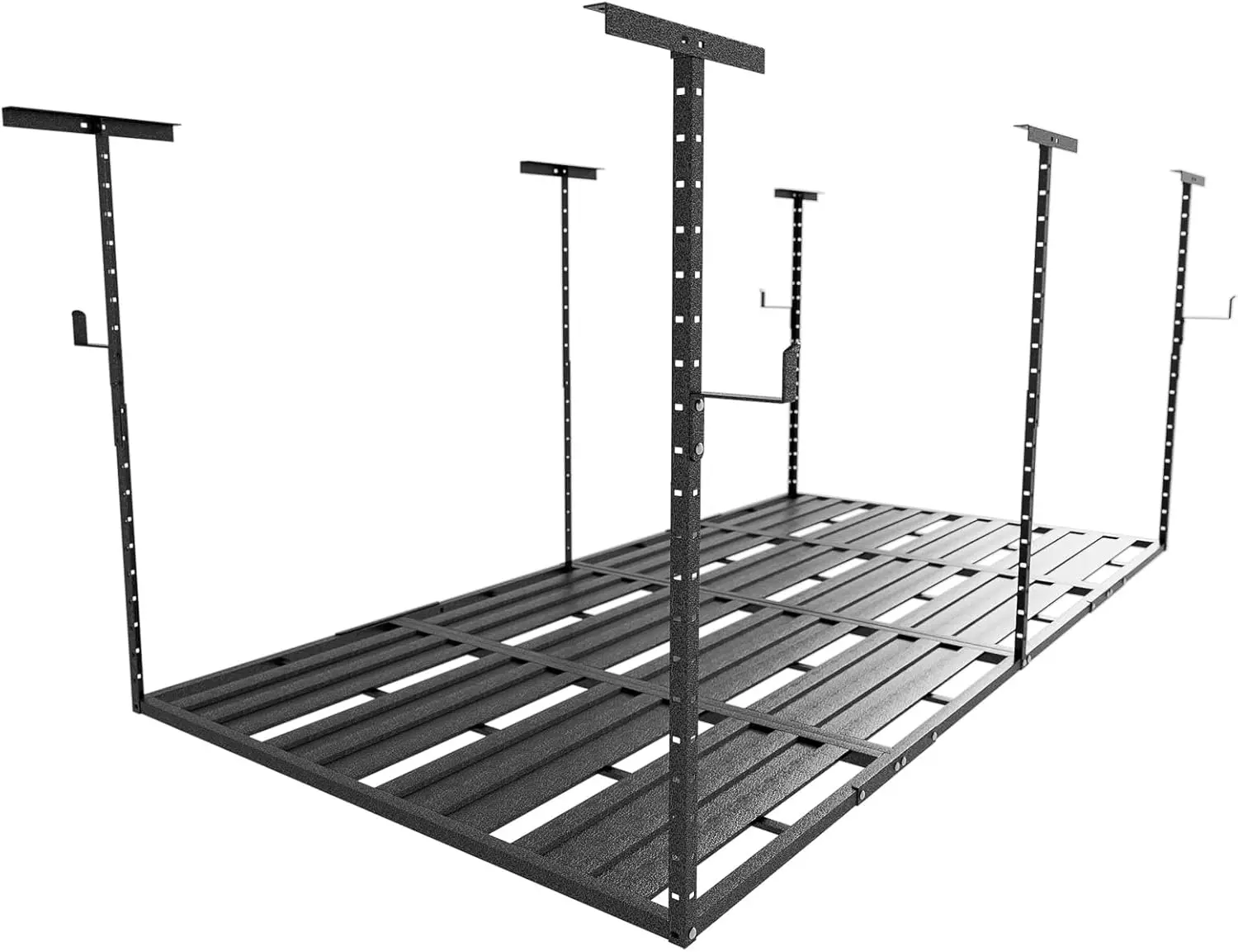 

Heavy-Duty 4X8 Overhead Garage Storage Ra – Holds 20% More Weight, 800Lbs Capacity, Adjustable Height, 4 Hooks Luded For Extra