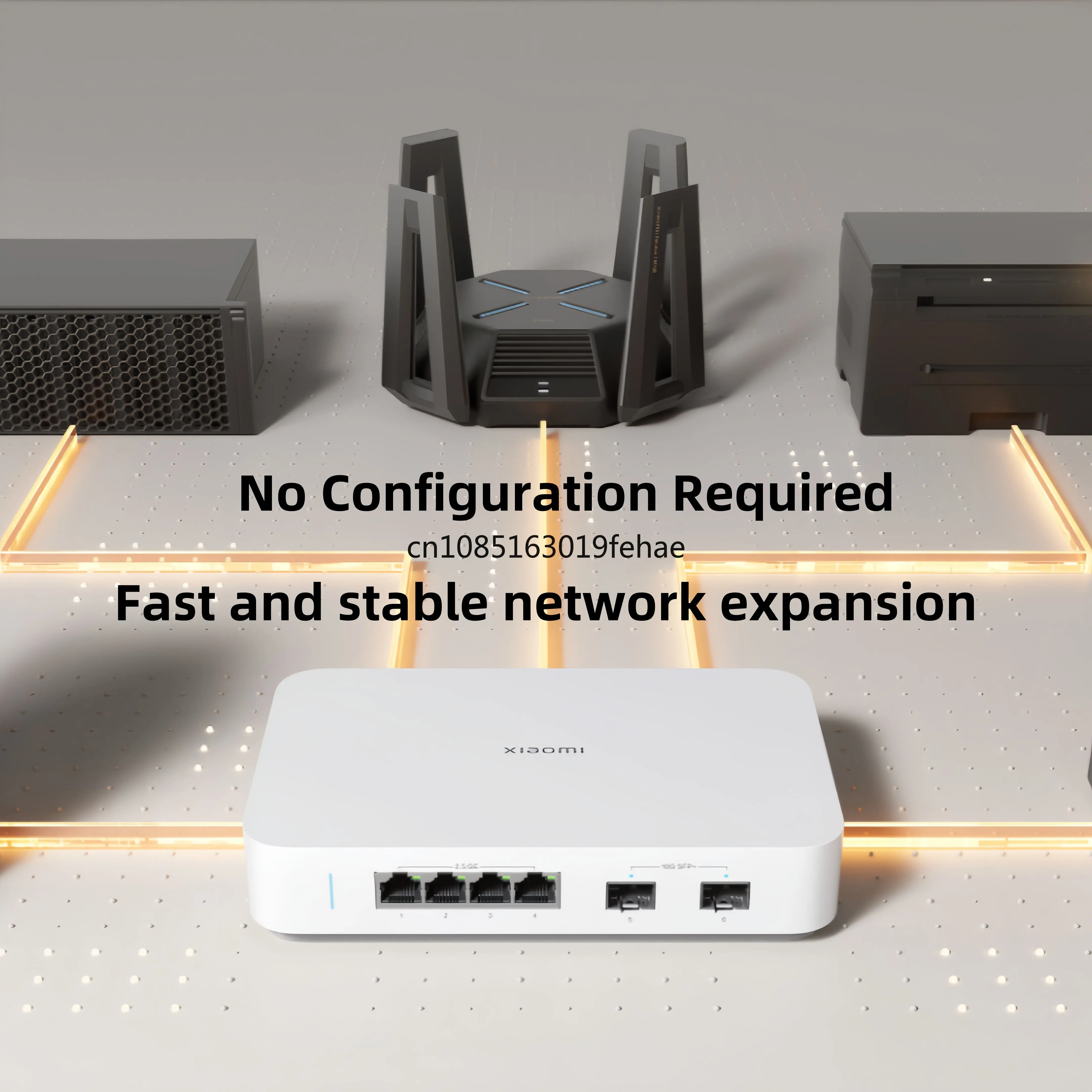 Xiaomi Mi 10 Gigabit Ethernet Switch 10000Mbps Network Switch VLAN Ethernet Splitter Lan Router 4 2.5G Port RJ45 Hub Switch