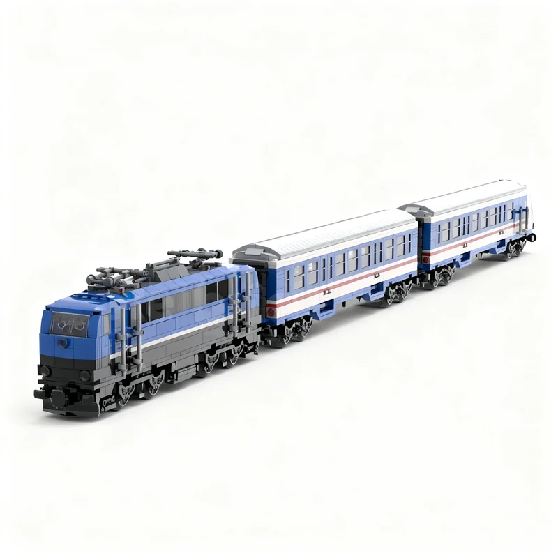 1814pcs MOC Bundle featuring the TRI BR 111 n-cars a control car a Wittenberg-style front end City Trains Model Building Blocks
