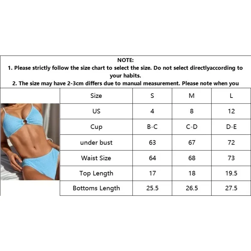 Nowy Brazylijski Strój Kąpielowy Bikini z Halterem Damski Dwuczęściowy Zestaw Bikini Wysoko Wycięty Kostium Kąpielowy Strój Plażowy