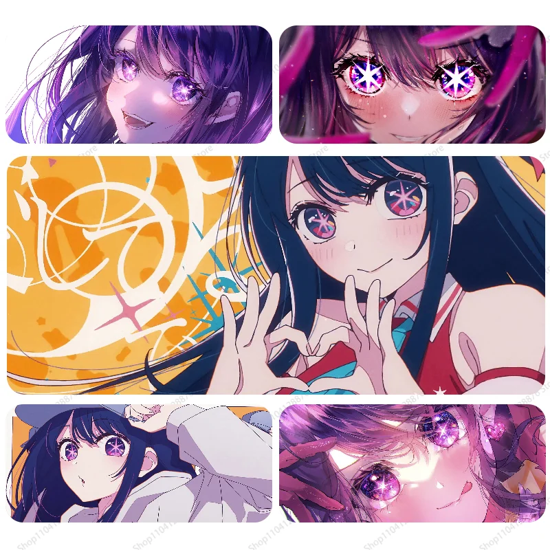 Anime Girl Ai Hoshino Mousepad Gaming Mouse pad Gamer Pc Accessories Deskmat Keyboard Mat Desk Protector Mause Pads