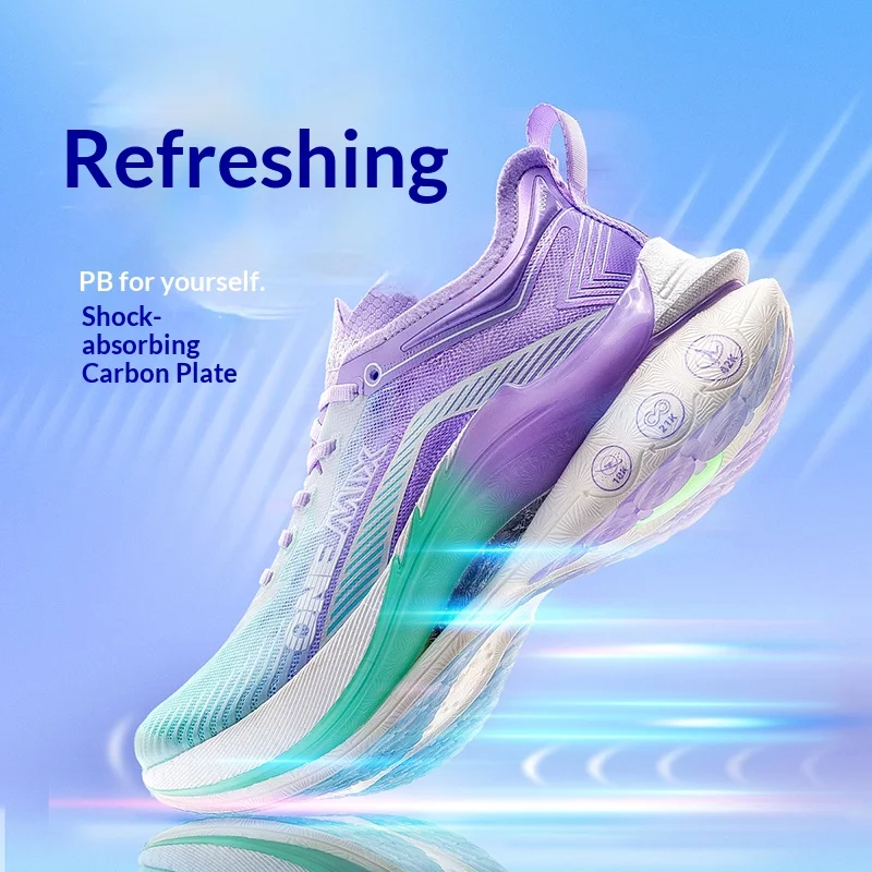 ONEMIX Carbon Plate Running Shoes For Men Lightweight Shock Absorption Anti-Slip Marathon Running Shoes For Women 23606
