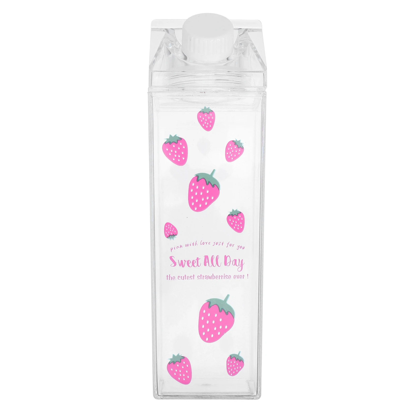 

Milk Storage Bottle 500Ml Leak-Proof Plastic Beverage Container For Juice Milk Tea Cold Drink Portable Water Bottle For