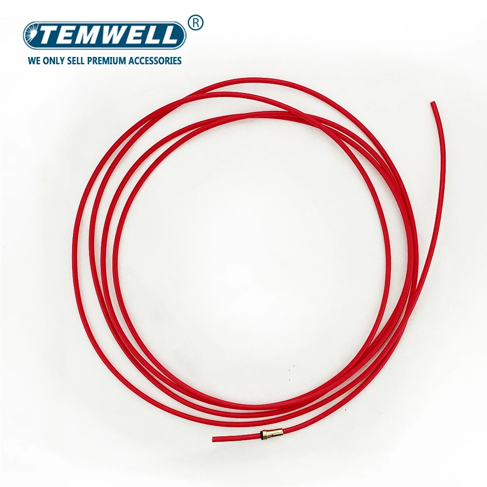 Antorcha de soldadura MIG MAG, revestimiento de PTFE, 0,6-0,8/0,8-1,0/1,2-1,6, cable de soldadura, Kit de conector rápido Central Euro, 3M, 4M, 5M, rojo, amarillo, azul