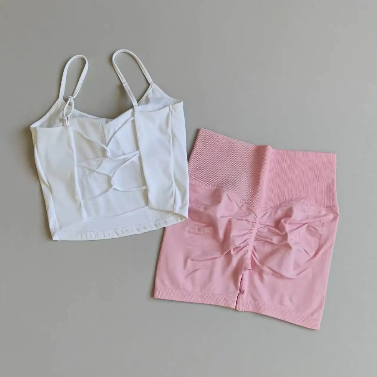 Yoga Clothing Set Beauty Back Suspender Bra High Waist Shorts Peach Hip Lift Belly Control Quick-drying Bras Fitness Clothes Set