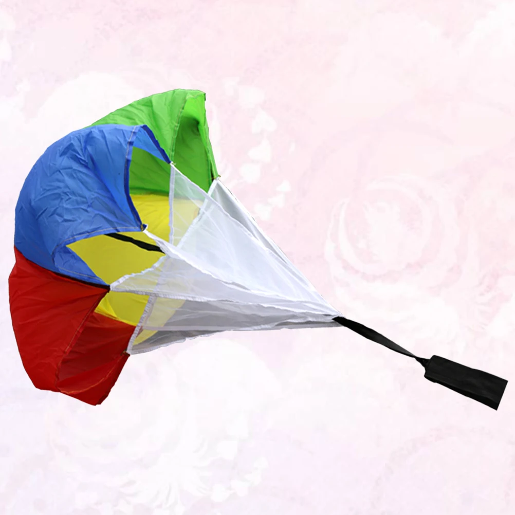 

1pcs Resistance Umbrella For Running Football Training Fitness Equipment Athletic Parachute Colorful Durable Polyester Mesh