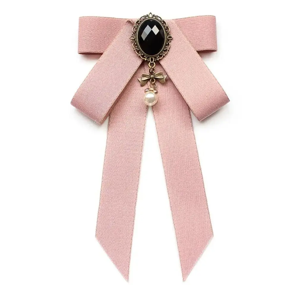 New Alloy Bow Tie Rhinestone Jewelry Accessories Bowknot Brooches Neck Decoration Necktie Shirt Collar Pin