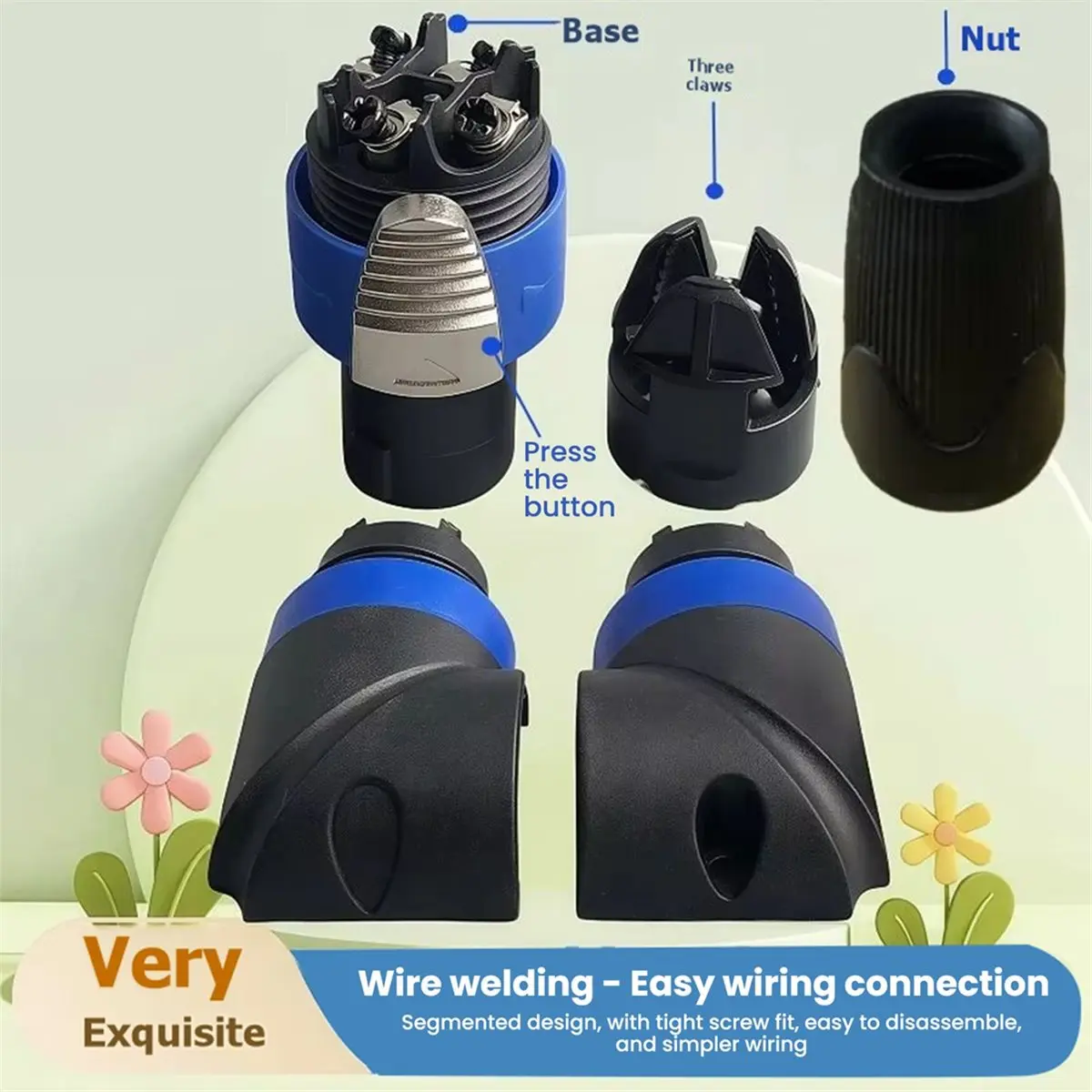 2Pcs 4Pins L-Shaped XLR Plug 90 Degree Plug Ohm Connector for Audio Speaker Speakon Led Powercon Adapter Amplifier