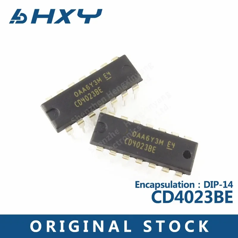 10PCS CD4023BE is directly plugged into the DIP-14 input and non-gate logic chip