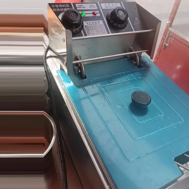 

Коммерческая электрическая фритюрница из нержавеющей стали с одним цилиндром, многофункциональная