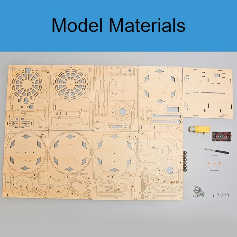 Kits de modèles de construction à monter soi-même, Puzzle 3D, technologie d'assemblage, boule de piste, bloc de construction fait à la main, jouet à assembler soi-même, cadeau du nouvel an