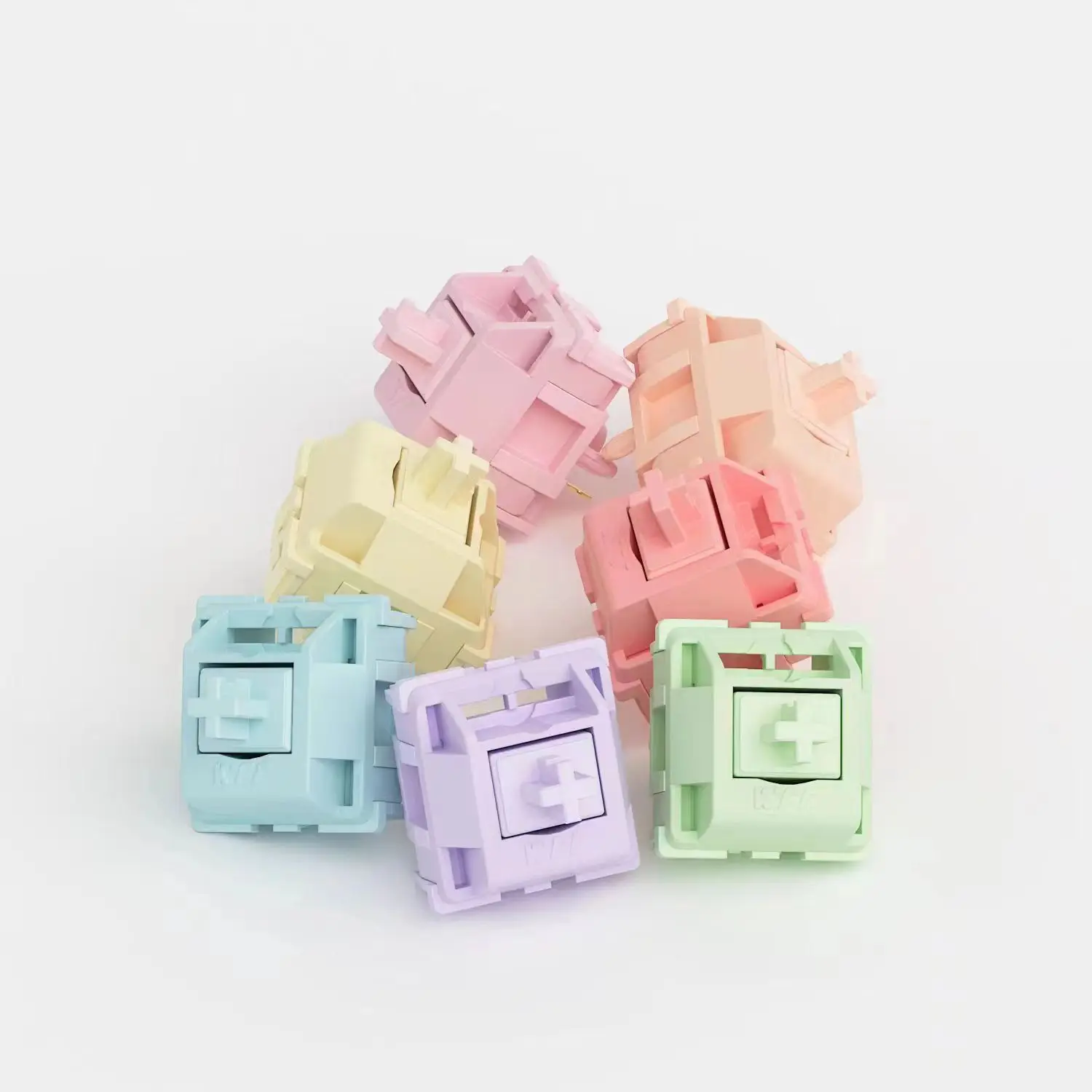 KTT Macaron Switch Tactile Linear Keyboard Switches 5 Pin HIFI Sound Customized For Mechanical Keyboard POM PC PA Switch