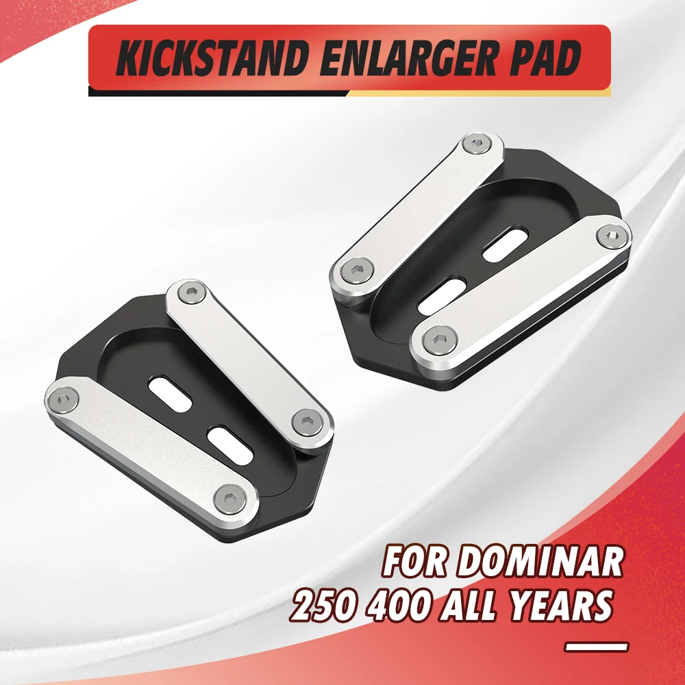 

For BAJAJ DOMINAR 250 400 All YEARS Motorcycle CNC Accessories Kickstand Foot Side Stand Extension Pad Support Plate