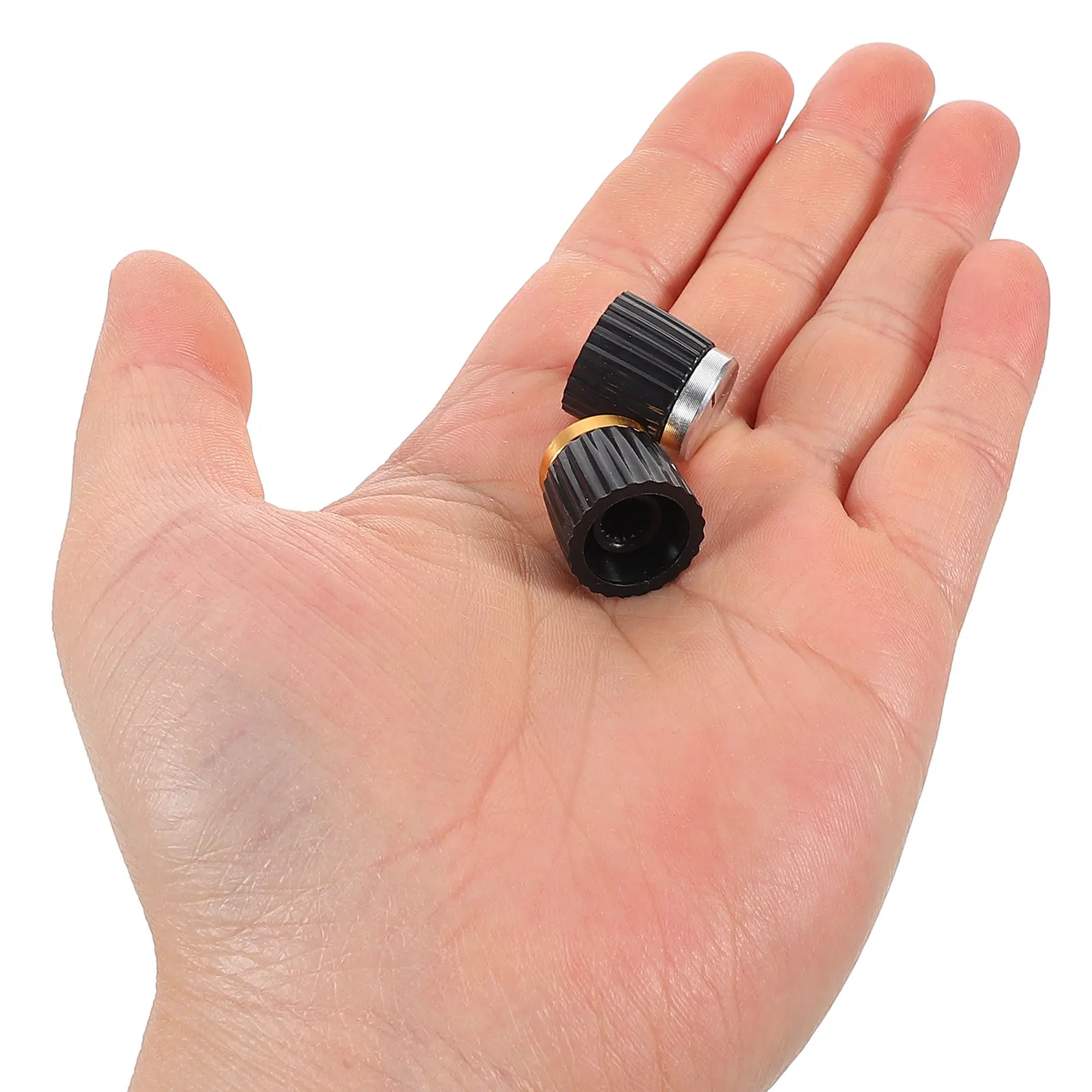 4Pcs Potentiometer Knobs Plastic Rotary Audio Replacement Precise Volume Controller for Guitar Amplifiers Bass Audio Equipment