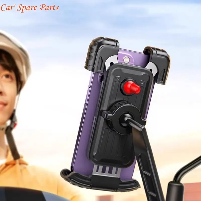 

Y4UA Flexible Support Reliable Bracket Secure Mobile Mount Adjustable Phone Bracket for Handlebar/Rearview Phones