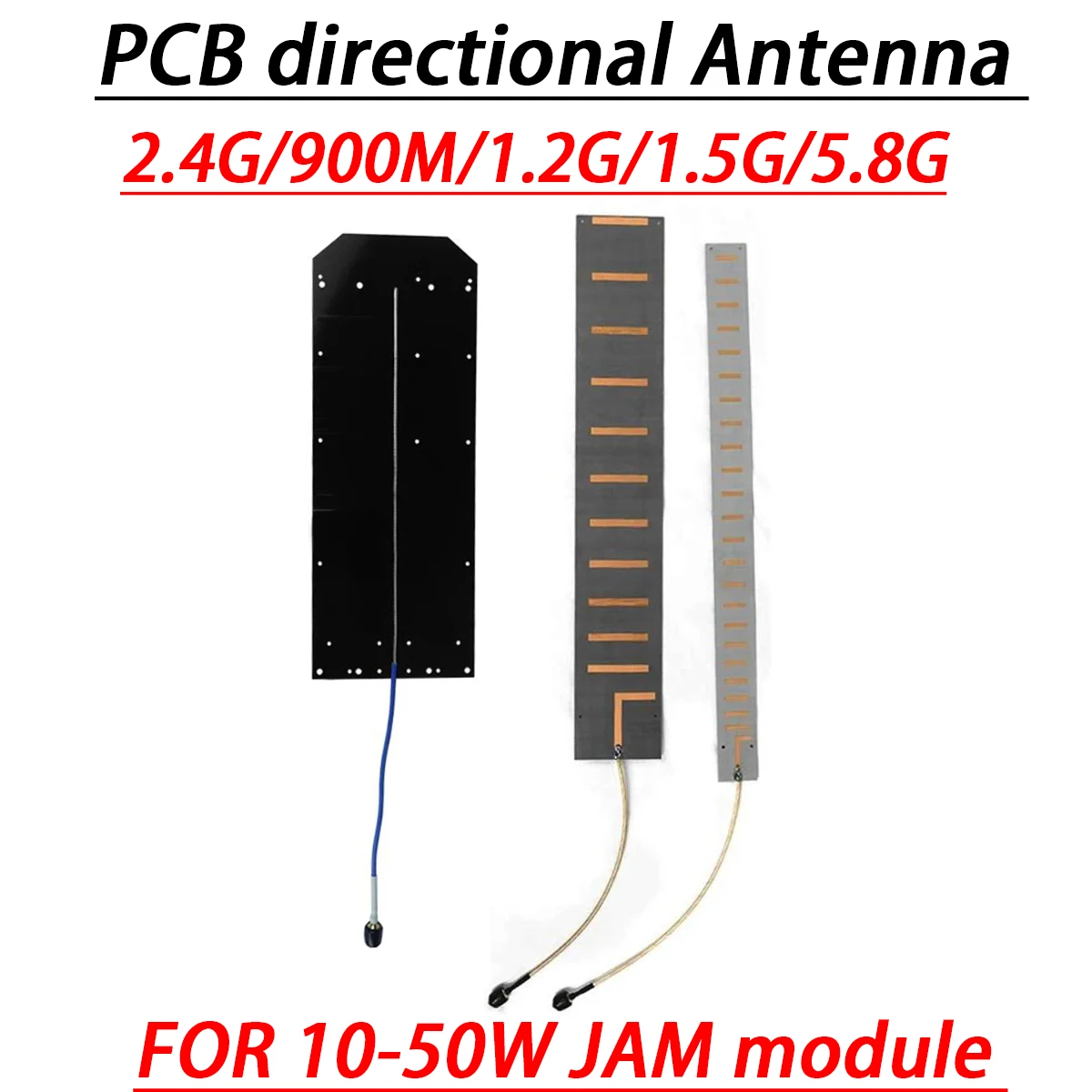 Antena Direcional Pcb 868m 900m 1.2g 1.5g 2.4g 5.8g para 10w50w Jam Amplificador de Potência rf Wi-fi Uav Drone Gps Rádio Amador