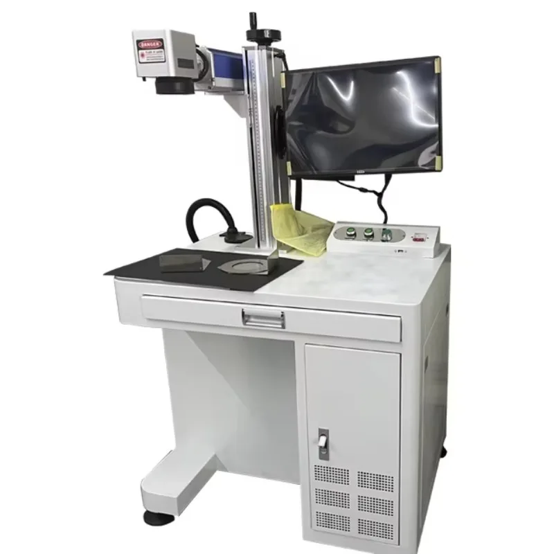 Máquina de grabado de perforación ranurado de marcado de corte láser de fibra de CO2 de precisión para moldeado integrado de Metal Hiwin Wood AI