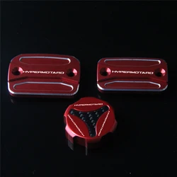 For Ducati Hypermotard 796 2010-2012 Motorcycle Front Rear Brake Clutch Cylinder Fluid Reservoir Cover