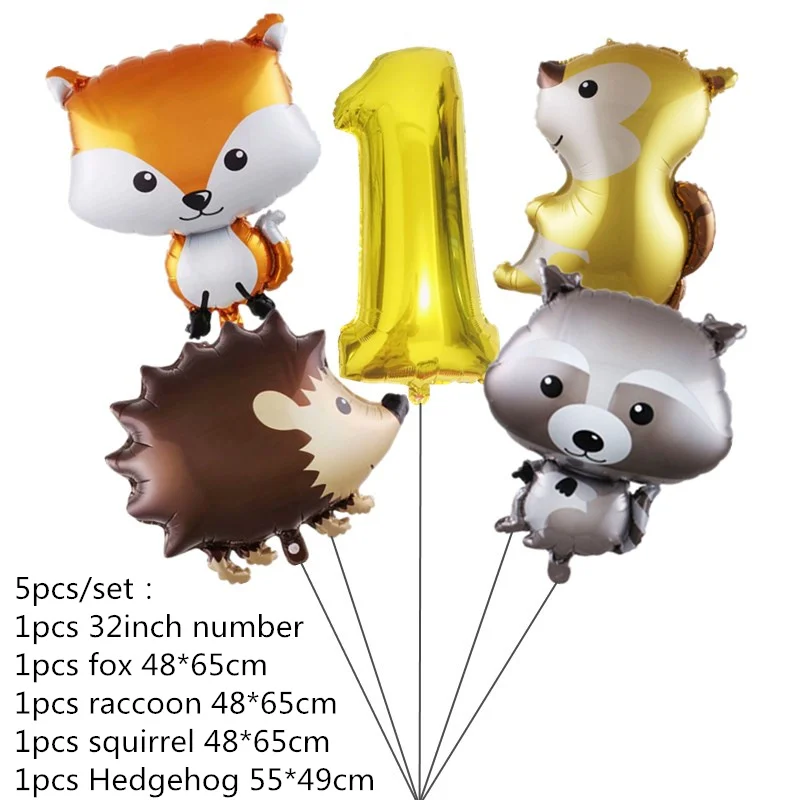 Woodland Tier Dschungel Wald DIY Party Dekoration Teller Tasse Tischdecke Geburtstag Party Baby Dusche Kinder Geburtstag Party Supplies – Detail 10