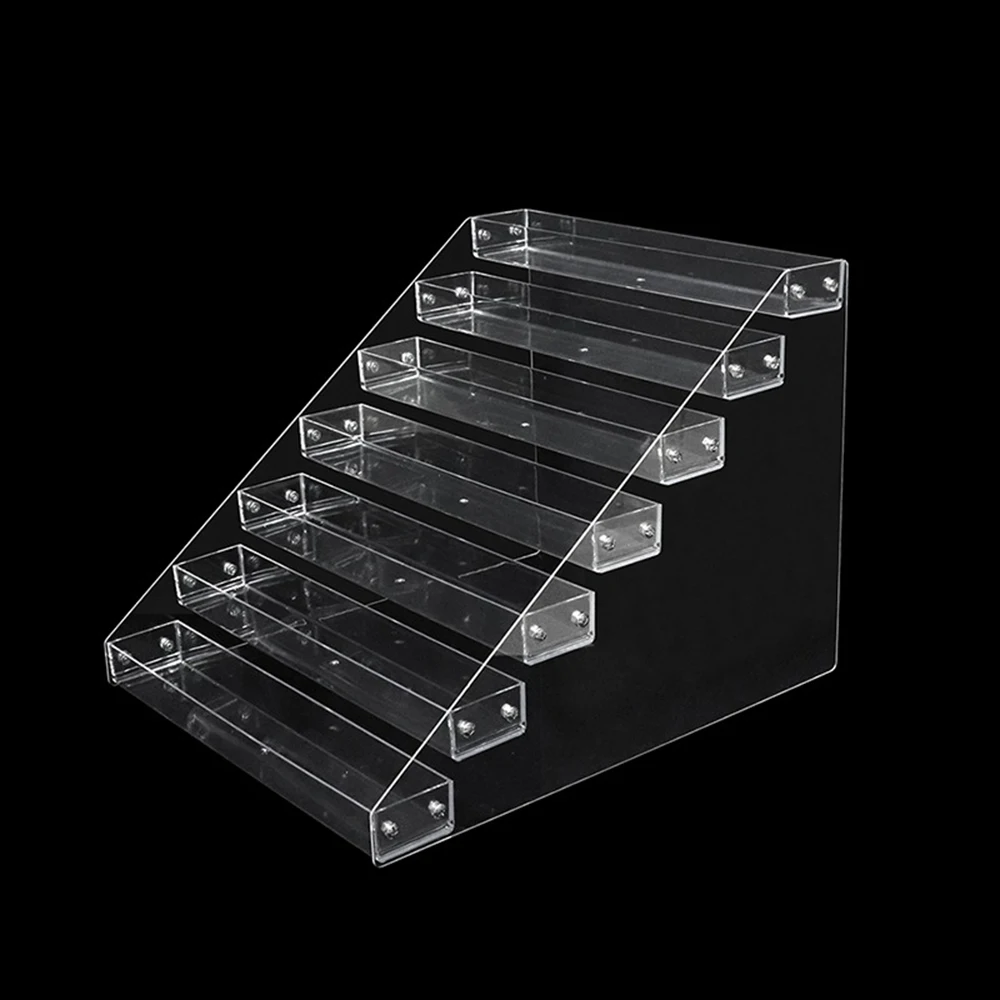 

Multi-Layer Acrylic Storage Stand Shelf Ladder Rack Blind Box Nail Polish Perfume Display Shelves Acrylic Showcase Organization