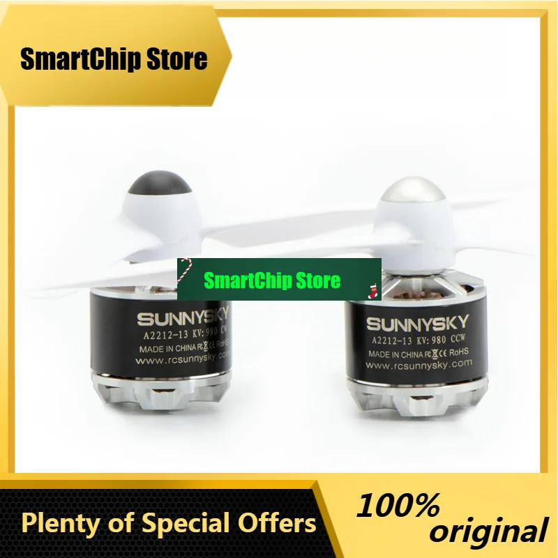SmCpSunnysky X2212 980KV 3-4S CW CCW Brushless Motor With Propeller For RC Multi-rotor Aircraft Aerobatic Quadcopter Toys
