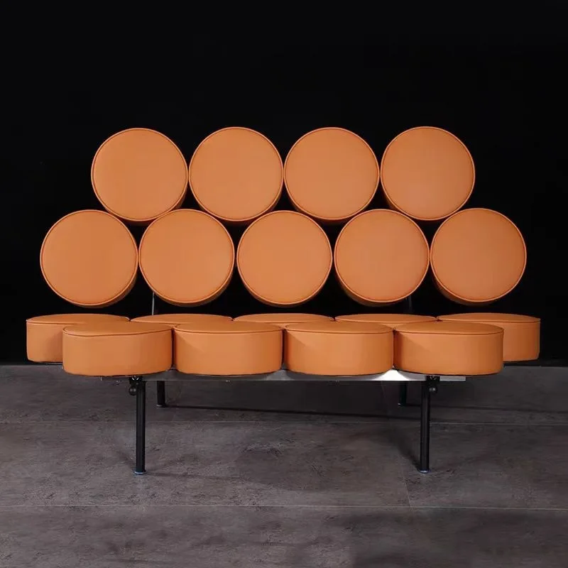 

Italian minimalist sunflower sofa Nordic light luxury creative designer living room Hotel showroom