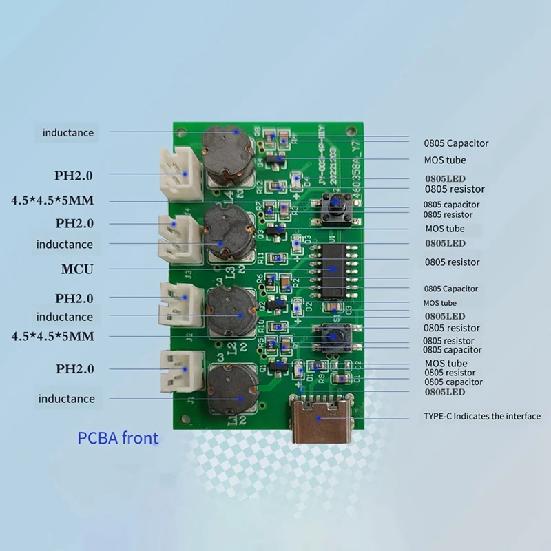 Four-Spray Humidifier Module Humidifier Control Board Atomizer Driver Board Four-Spray Humidifier Module,Set