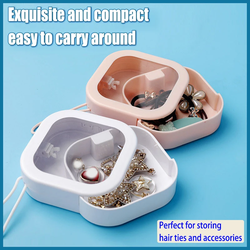 Push-Push Storage Box Portable Small Organizer Dustproof Case for Jewelry Pills Cable Earplugs Travel Container