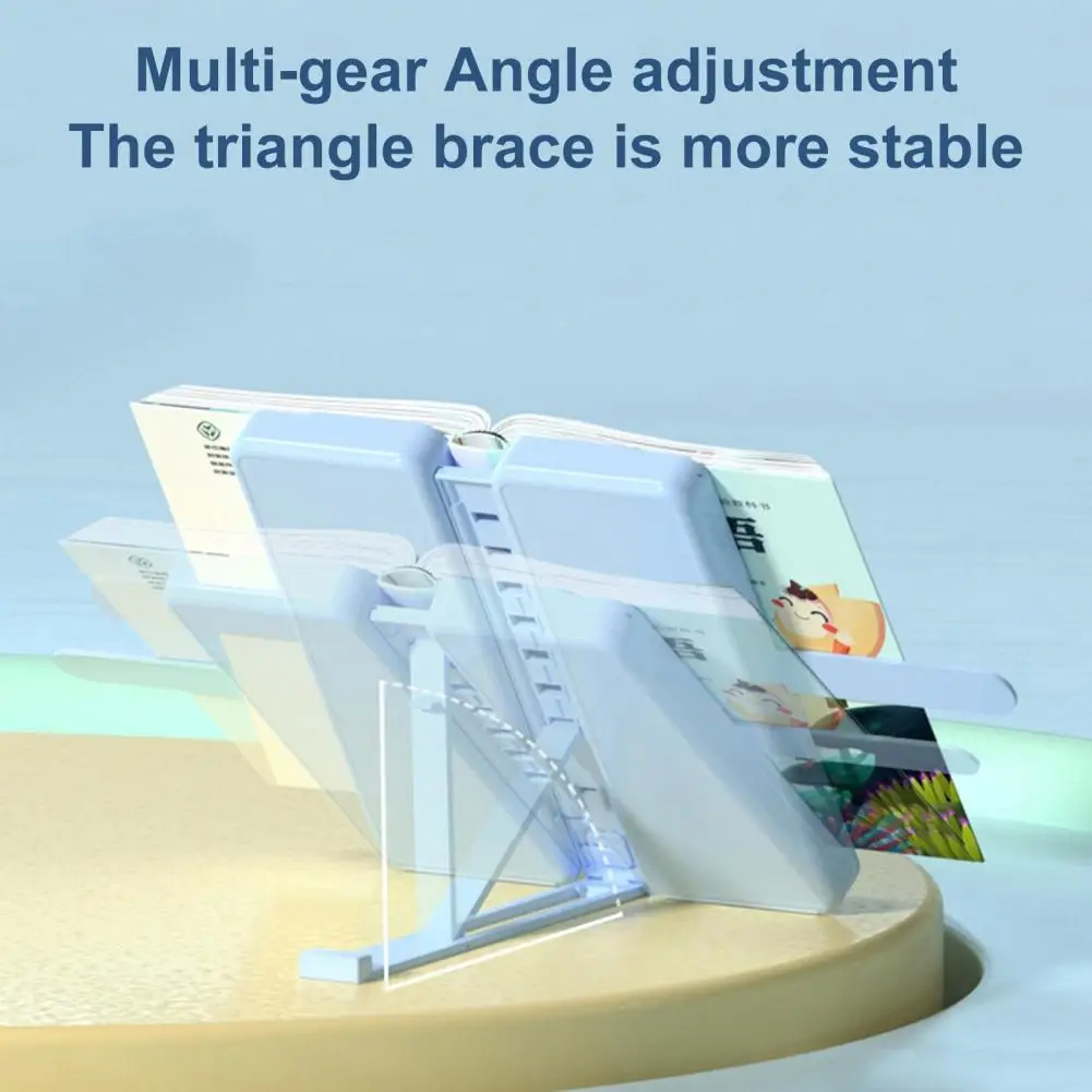 Multi-use Student Book Reading Rack Erasable Board Surface Retractable Free Stickers Pencil Box Book Holder Hold Book