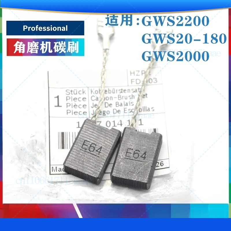 2Set voor Bosch Haakse Slijper GWS20-180 Grinder Koolborstel GWS2200/TCO2000 Snijmachine Borstel Set