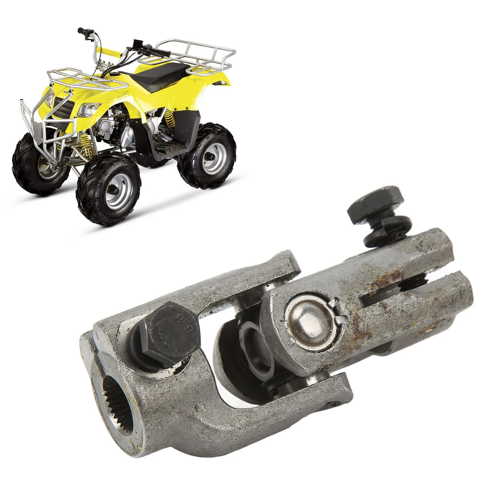 

Steering Joint Steering Ball U Joint Heat Treated 30T Steel Alloy Heavy Duty High Strength for Go Karts ATVs UTVs