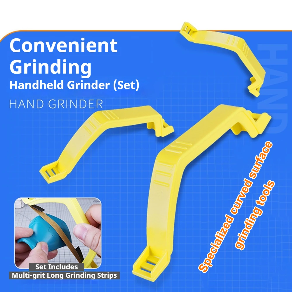 Picture 3: Curved Surface Sander Handhold Grinding Tools Model Hobby Polisher With Sander Paper