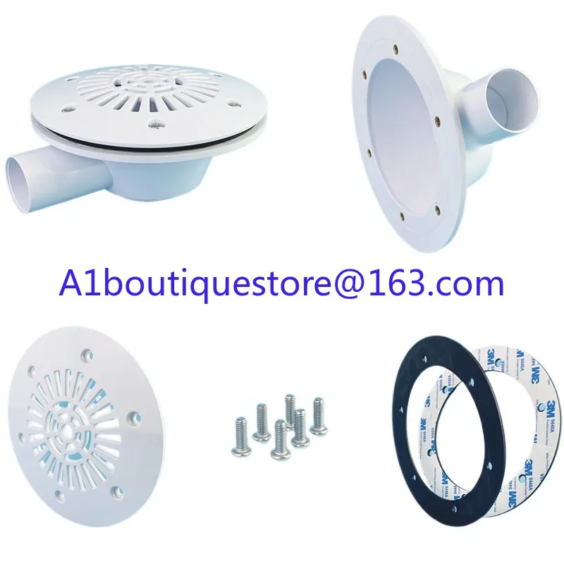 Swimming Pool Accessories, Side Main Drain, Adhesive Film Pool Inlet and Outlet, Aquaculture Bath, Adhesive Film Water Outlet