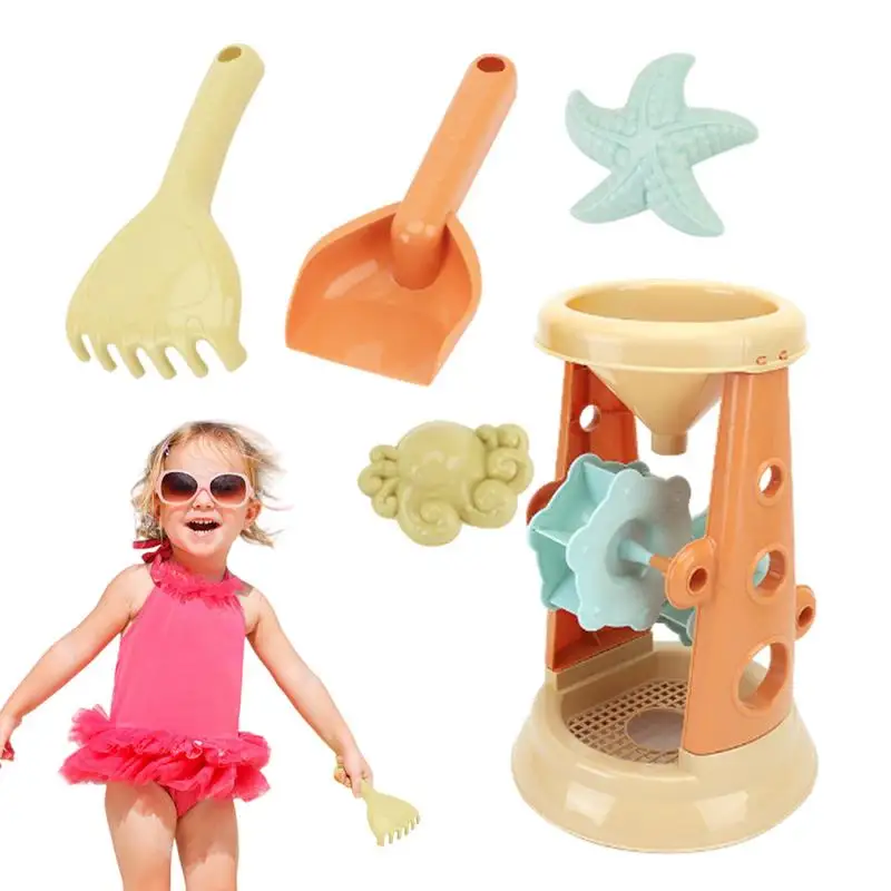 Funny Sand Toy Set para crianças, Sandpit Toy para meninos e meninas, pá ao ar livre, incentivar a interação pai-filho, Seaside Rake