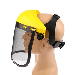 Cappello protettivo per casco di sicurezza per tagliaerba da giardino con visiera a rete integrale per decespugliatore per registrazione strumenti di protezione forestale ~