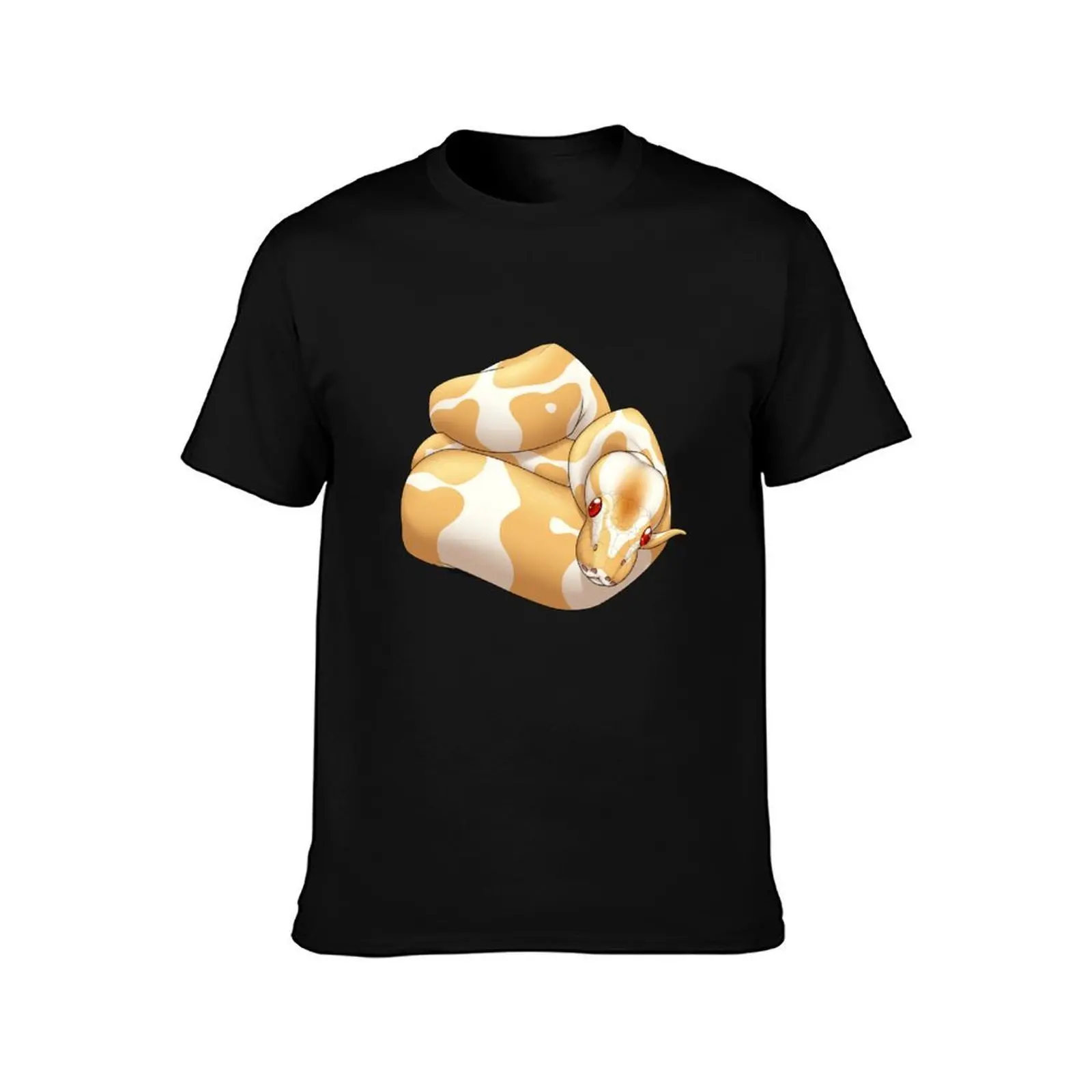 Albino Ball Python T-Shirt Casual Loose Daily Wear T-Shirt